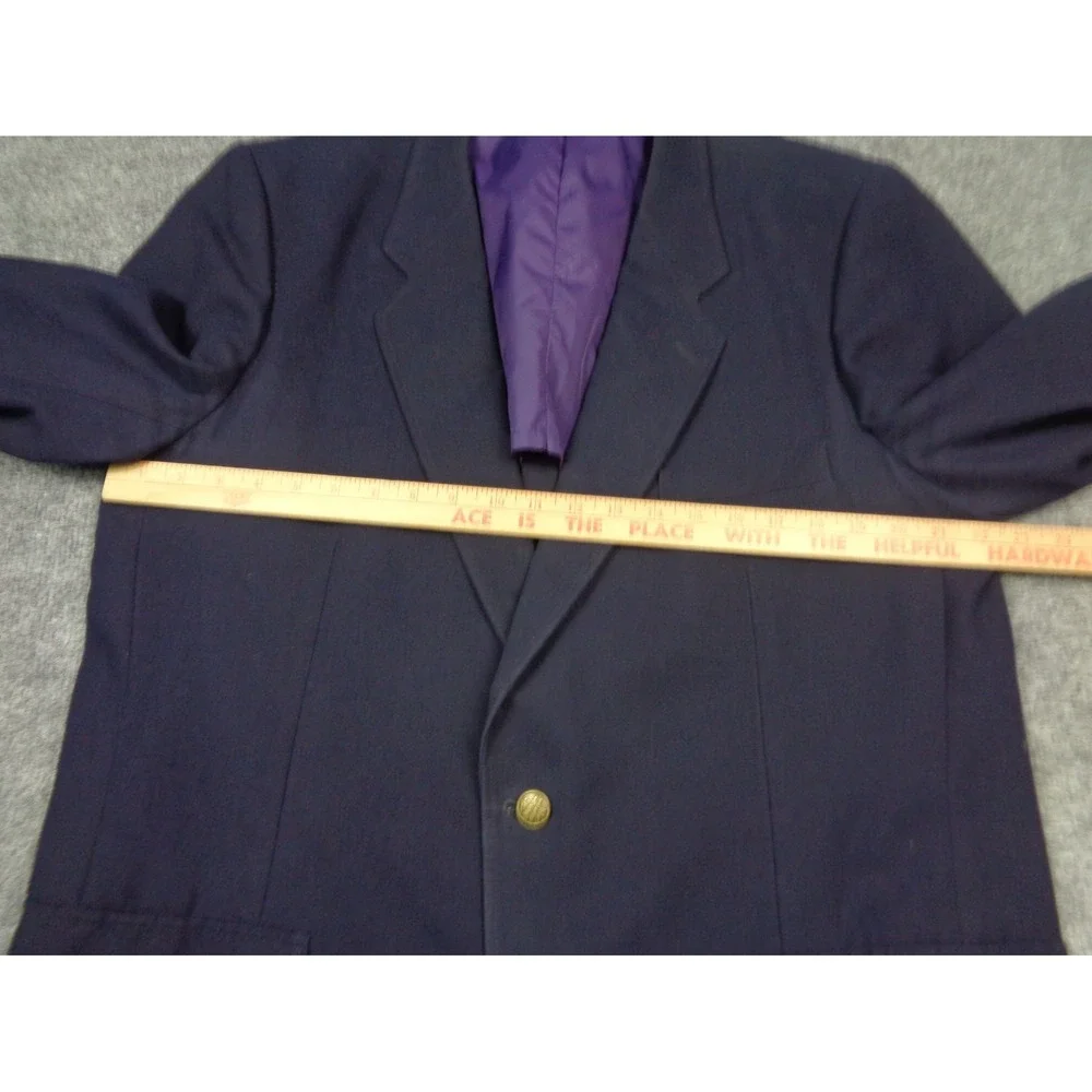 Vintage Patagonia Mens Navy Blue Field Jacket Blazer Sport Coat Sz 44L 2-Button